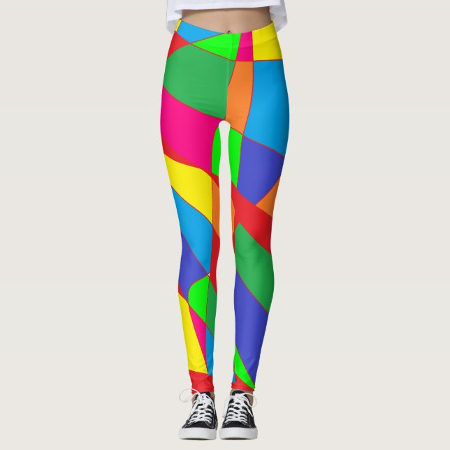 Gras en laiton design leggings de couleur chunky (Devant)