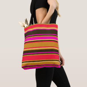Gras en or, rouge et Sac fourre-tout magenta