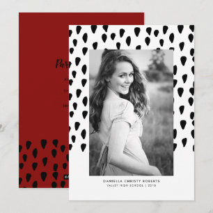 Gras Faire-part d'obtention d'un diplôme photo