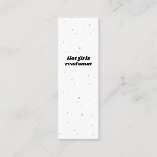 Gras Hot Girl Book Lovers Signet de carte
