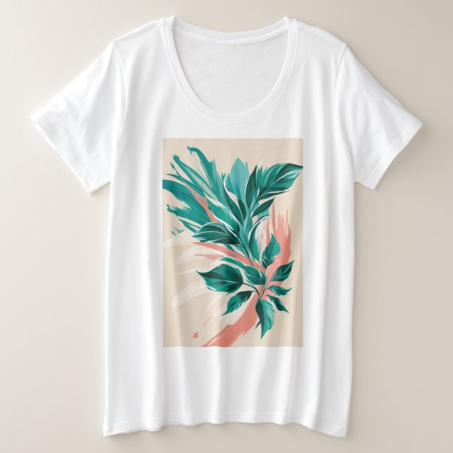 Gras, imprimés floraux surdimensionnés (Design devant)