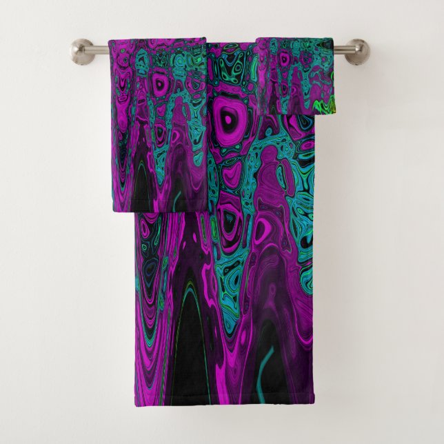 Gras Magenta Super Waves atomiques Abstraites (En situation)