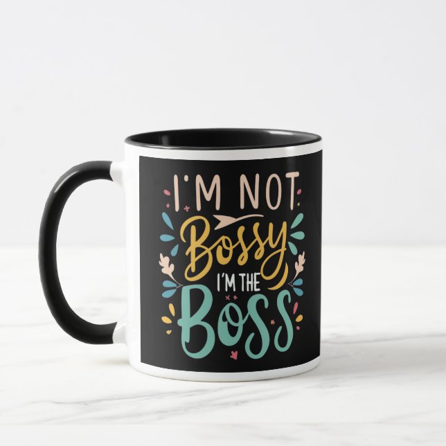 Gras mignonne Mug cadeau 'I'm Not Bossy' pour femm (Gauche)
