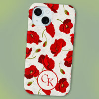 Gras Red Poppies iPhone / coque ipad