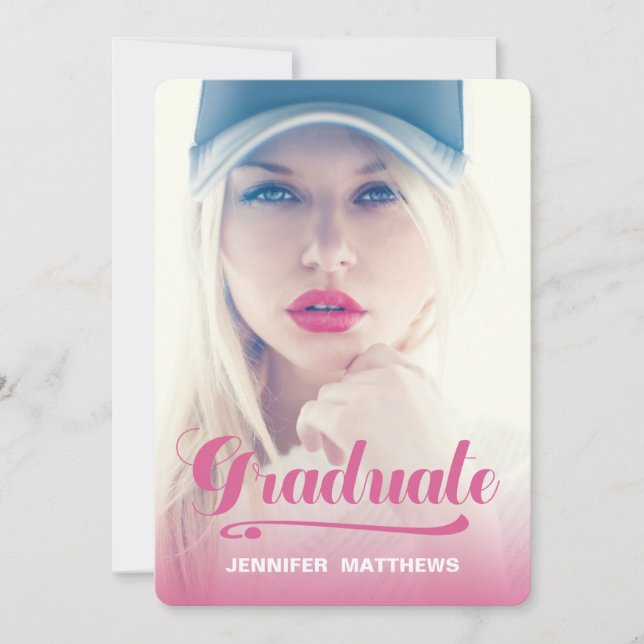 Gras rétro 2| Invitation du groupe de diplômés (Devant)