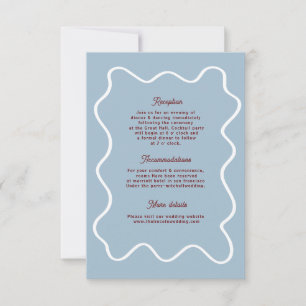 Gras Retro Funky Modern Mariage Carte de boîtier