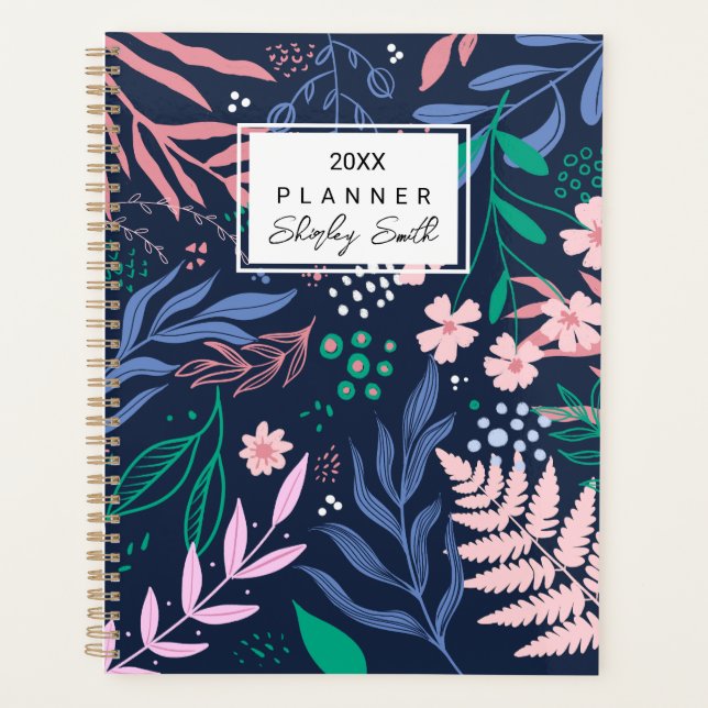 Gras Tropical Botanical Planner Stylish & Vibrant (Devant)