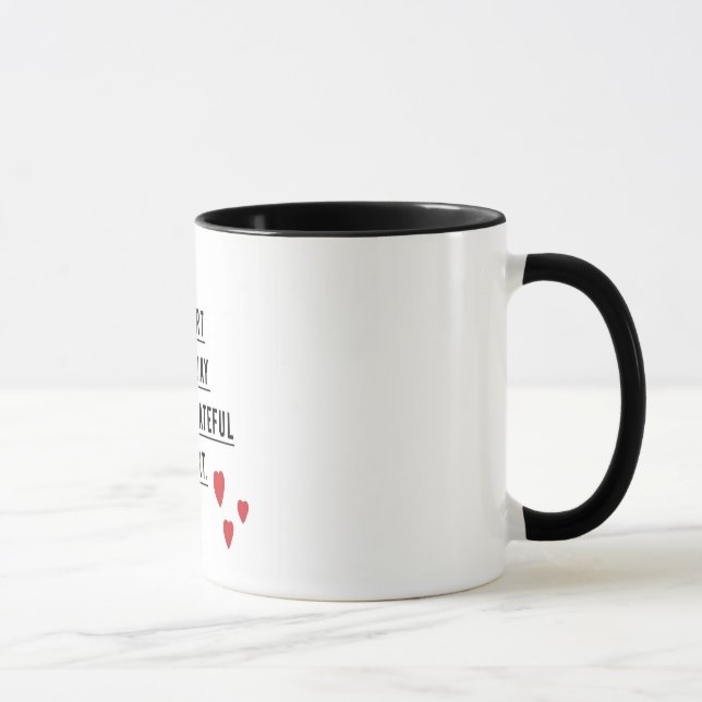 Grateful Begins Citation Mug - Commencer chaque (Droite)