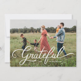 Grateful Carte photo de vacances
