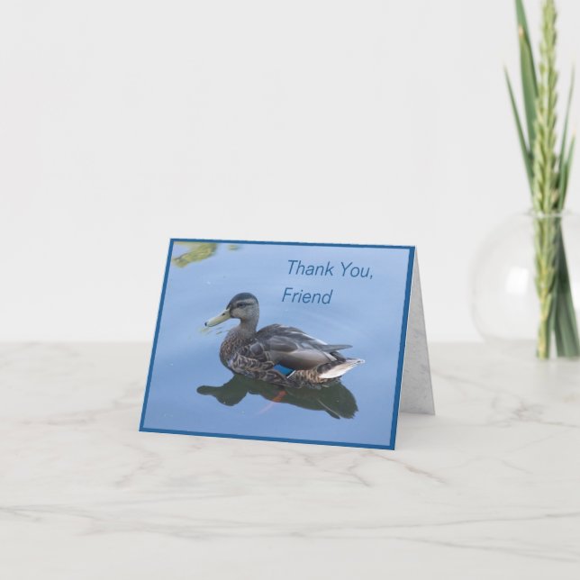 Grateful Duck : Carte de remerciements (Devant)