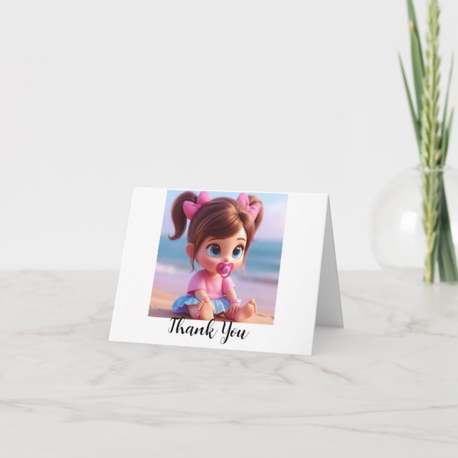 Grateful Giggles : Baby Merci Cartes (Devant)