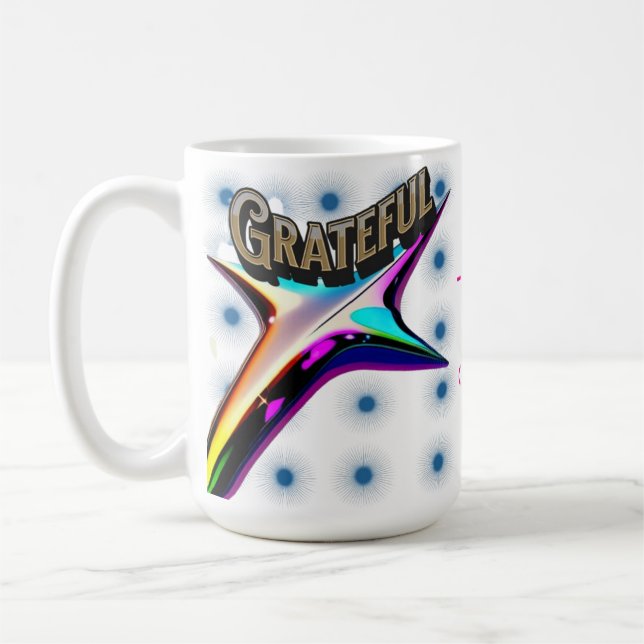 Grateful Mug - Inspiration Gratitude Coffee Cup (Gauche)