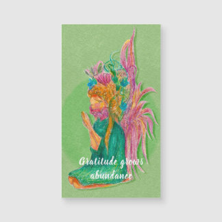 Gratitude Augmente l'abondance Carte magnétique