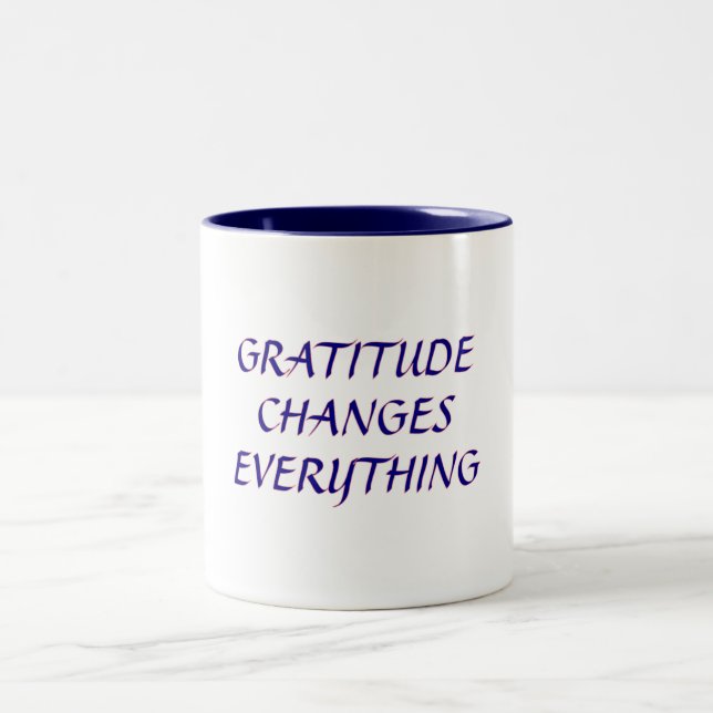 Gratitude change tout - Mug (Centre)
