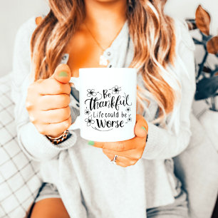 Gratitude Dans Une Coupe Soyez Remercié Mug