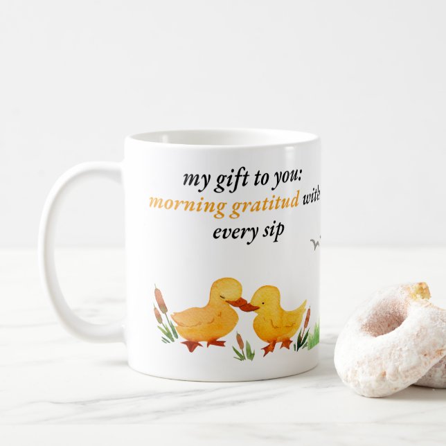 Gratitude de grâce Mug : Un cadeau réfléchi (Avec donut)