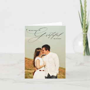 Gratitude Moderne Calligraphie Carte photo de vaca
