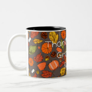 Gratitude Mug : Merci, Grâces, Et Heureux
