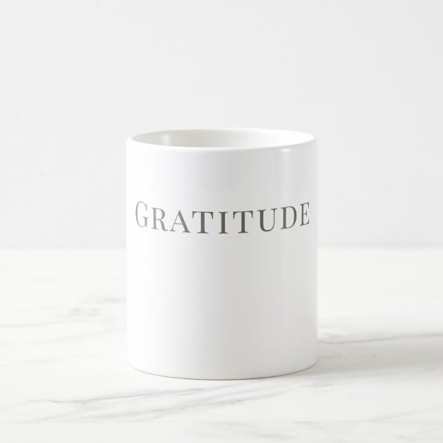 Gratitude Mug – Minimal Typography Design (Centre)