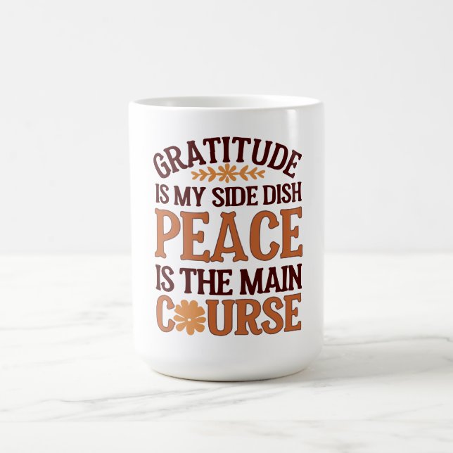 Gratitude & Peace Mug - Personnalisable (Centre)