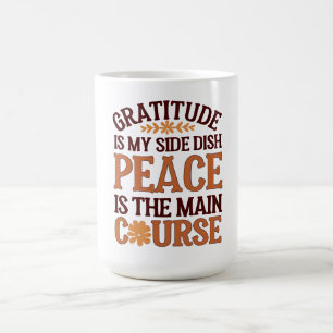 Gratitude & Peace Mug - Personnalisable