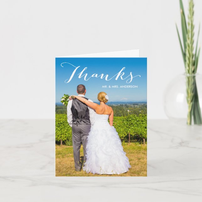 Gratitude | Photo Mariage Merci Note (Devant)