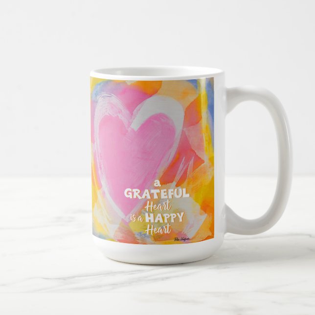 Gratuit art de la tasse au coeur heureux par Pedie (Droite)