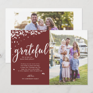 Gratuit   Carte Thanksgiving Collage Photo Famille