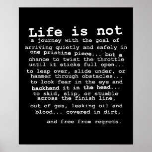 Gratuit De Regrets Vélo Dirt Poster Motocross