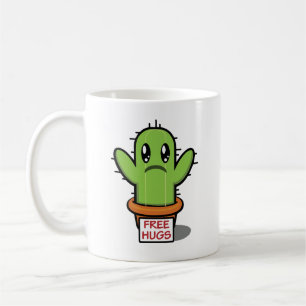 Gratuit Hugs Cactus Café Mug - Amour Succulent amu
