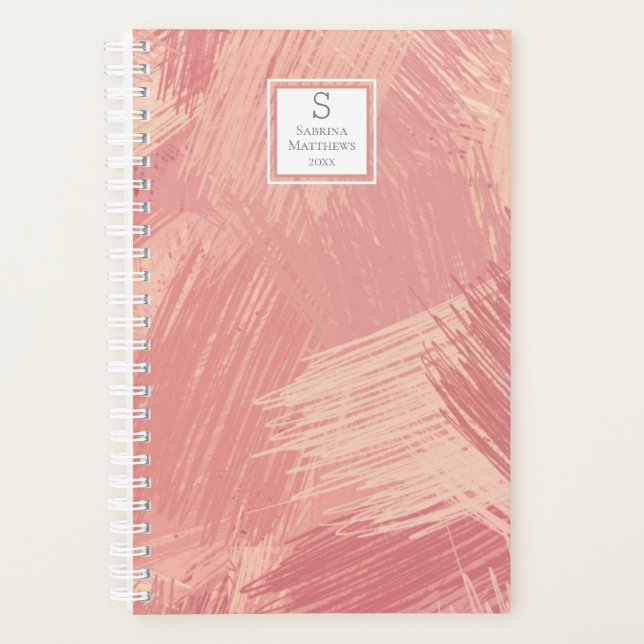 Gratuit rose et corail | Monogramme (Devant)