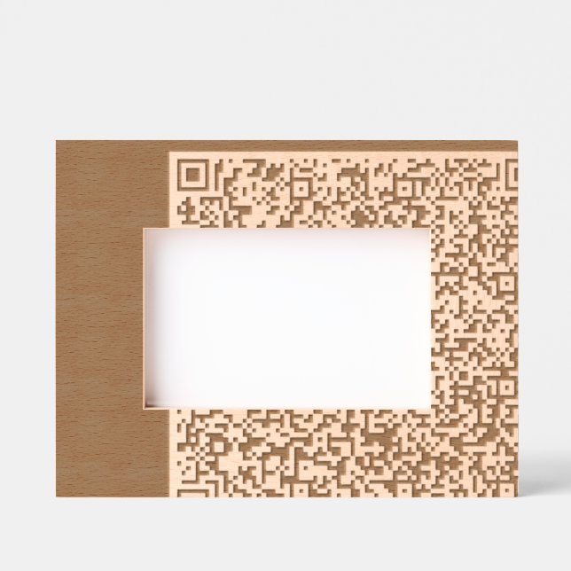 Gravés Cadres personnalisés QR Code Etched Cadeaux person (Recto)