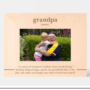 Gravés Cadres photo en bois personnalisés avec citation s