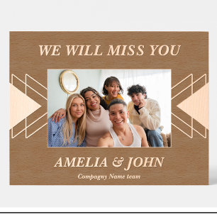 Gravés Cadres photo en bois personnalisés géométriques po