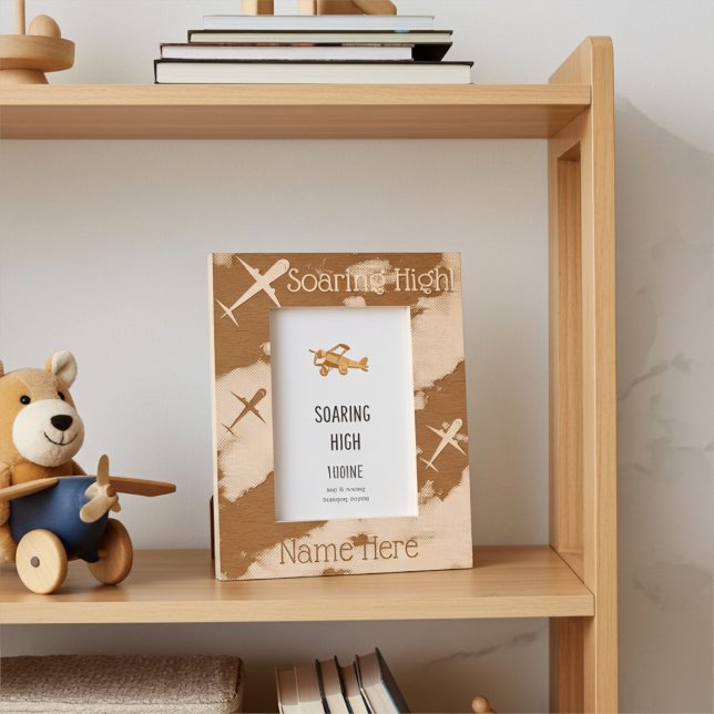 Gravés Cadres photo personnalisés d'avions en flammes pou (Créateur téléchargé)