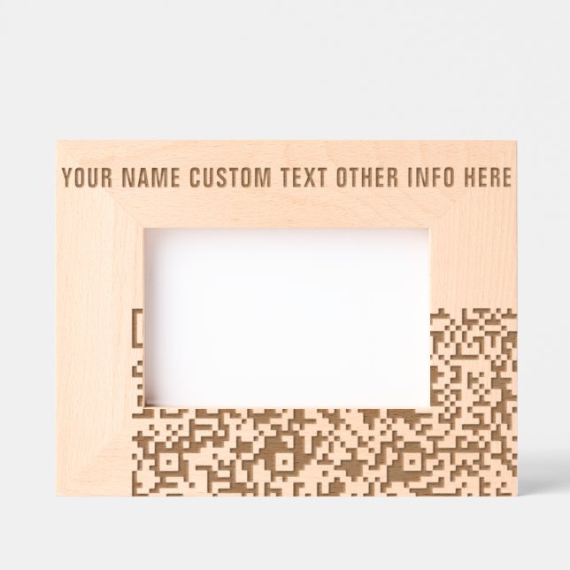 Gravés Créez vos propres cadres avec code QR et texte gra (Recto)