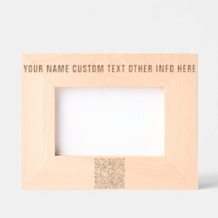 Gravés Votre code QR et vos cadres texte personnalisés