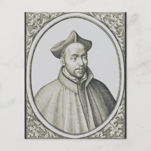 Gravure antique de Saint Ignace de Loyola Art anti