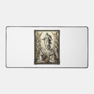 Gravure d'ange d'ascension vintage Vector Art_1