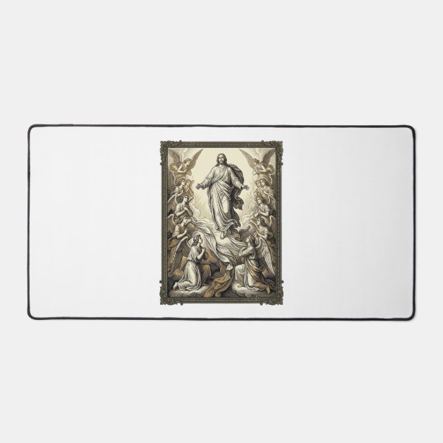 Gravure d'ange d'ascension vintage Vector Art_1 (Recto)