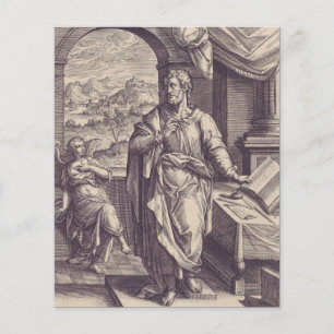 Gravure de Saint Matthieu, Inspiration Divine