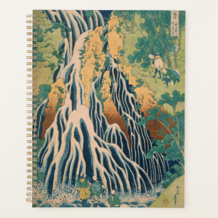 Gravure sur bois de la cascade de Kirifuri de Hoku