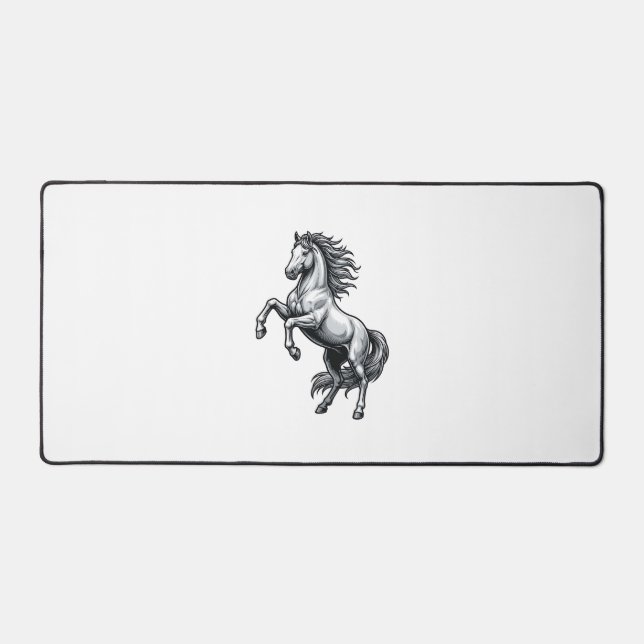 Gravure Vintage Cheval Cabré Design Vectoriel_1 (Recto)