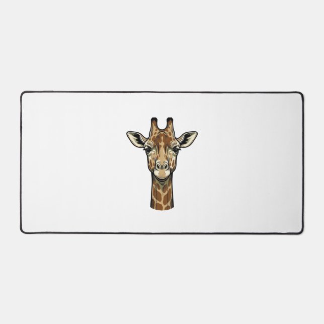 Gravure vintage de girafe, création de vecteur_1 (Recto)