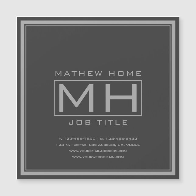 Gray et gris foncé professionnel (Devant)