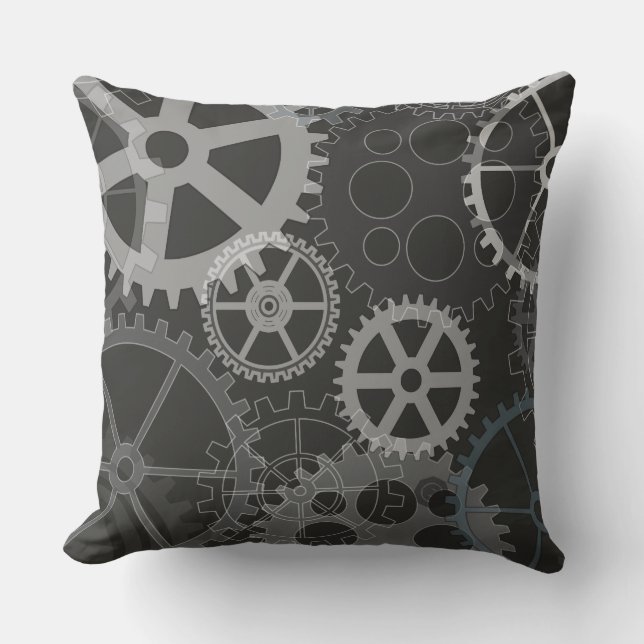 GRAY GEARS DESIGN Retro Lance Oreiller (Recto)