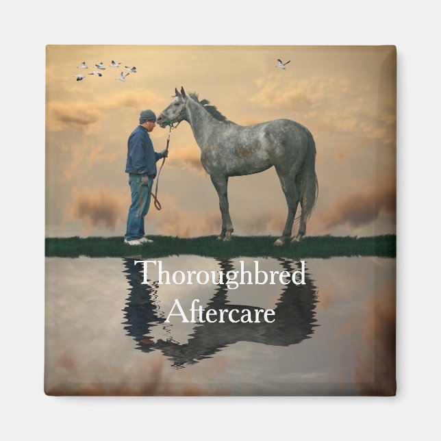 Gray Horloge Et Groom OTTB Magnet (Devant)