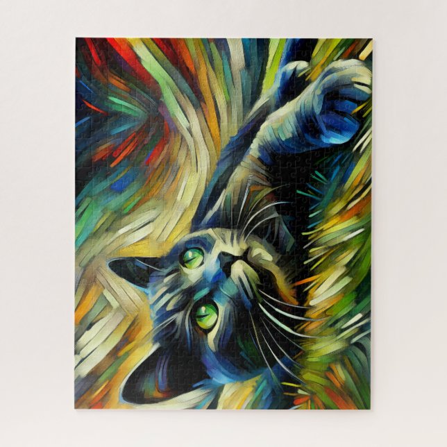 Gray Kitten 500 Piece Puzzle (Vertical)