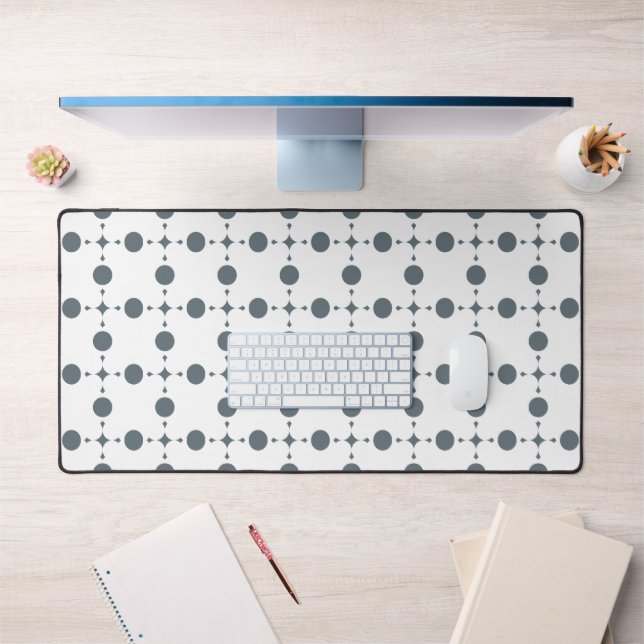 Gray Polka Dots, Polka Dot Pattern, Dots (Bureau 1)