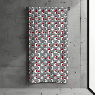 Gray Snowman Bourgogne Noël